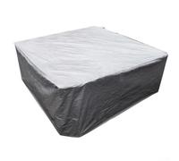 HEBEOT Grande housse de protection carrée en tissu Oxford 210D imperméable à isolation thermique pour spa (220 x 220 x 85 cm)