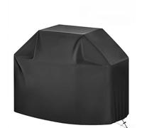 HEBEOT Housse de barbecue imperméable Oxford 210D avec protection UV et cordon de serrage réglable pour barbecue extérieur de 145 x 61 x 117 cm, noir