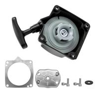 HEBEOT Kit de démarrage pour débroussailleuse 43 cc 52 cc - Plaque d'entraînement - Cordon de tirage - Pièces de rechange - Noir