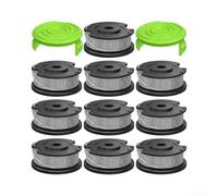 HEBEOT Lot de 10 bobines de rechange pour débroussailleuse Greenworks - 1,2 cm - Compatible avec les modèles Greenworks