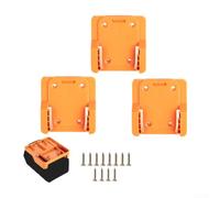 HEBEOT Lot de 3 supports de suspension pour outils Ridgid 18 V, support pour AEG 18 V, organiseur de rangement mural avec matériel, support à outils peu encombrant pour atelier, garage, suspension