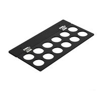 HEBEOT Tiroir de rangement coulissant en acrylique pour 12 capsules de café - Économie d'espace - Noir - 33,3 x 13 x 5,1 cm
