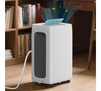 Hebitod Déshumidificateur 26L/jour jusqu'à 30㎡,réservoir d'eau inclus 4.5L, pour chambre à coucher salle de bain cave armoire bureau garage