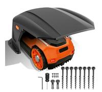 Hebitod Garage pliable pour robot tondeuse à gazon, 70,5 x 57 x 33 cm, toit en plastique, protection contre les intempéries, protection UV et protection contre la pluie, convient pour Navimow