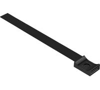 Hebotec Embase auto-agrippante pour grouper, avec embase, à visser partie velours et partie agrippante (l x H) 20 mm x 200 mm noir 1 pc(s)