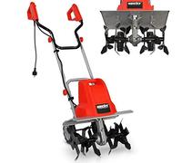Hecht Motobineuse électrique Fraiseuse Fraise Electrique Houe Jardin Houe du cultivateur 1500W 400mm 6 fraises : 24 lames