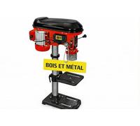 Hecht Perceuse à colonne avec puissance de 600 W - 12 niveaux de vitesse - Table de perçage orientable et réglable en hauteur
