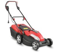 HECHT Tondeuse à Gazon électrique de qualité supérieure avec Moteur Turbo de 1800 W - Largeur de Coupe : 42 cm - Réglage Central de la Hauteur de Coupe - Panier collecteur de 50 litres pour Une