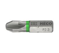 HECO Embouts, Pozi-Drive, PZD-3, vert, 10 pcs. Quantité:10