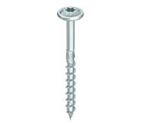 Vis HECO - Topix Plus - Acier zingué blanc - Tête ronde large