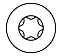 HECO HECO-WR-T 13,0 x 600, tête fraisée, T-Drive, FT, DC-T, 25 pcs. (WR-T-13X600) Quantité:25