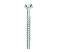 Vis béton acier zingué blanc tête hexagonale à embase MULTI-MONTI Plus - 7,5 x 100 mm - x50 HECO
