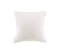 HEDDA - Taie d'Oreiller 63x63cm Flanelle de Coton Coloris Neige -