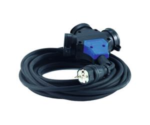 Hedi Hedi Cordon prolongateur triple prise pour F, B, PL, CZ, 250 V, Type: 15N Quantité:1