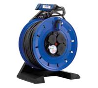 HEDI K725N2TF Enrouleur de câble entièrement en plastique "Génération 7" 25 m pour le bâtiment et l'extérieur