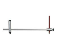 hedue® Compas à verge - Grand compas de traçage en aluminium anodisé, 50 cm