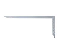 hedue® Équerre de charpentier ZN - Équerre de menuisier en acier inoxydable sans soudure, trous de traçage, angle droit 90°, 1000 mm