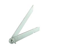hedue® Fausse équerre en acier T715 - Rapporteur en acier inoxydable, 15 cm