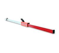 hedue® Mire télescopique Flexi - Mire de nivellement pour laser rotatif avec support récepteur, règle aluminium anodisé 1,31-2,42 m