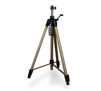 hedue® Trépied à manivelle 173 cm - trépied laser réglable, pied laser professionnel avec niveau à bulle intégré et adaptateur 1/4" inclus