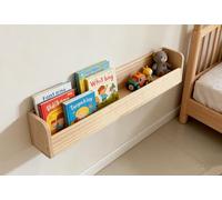 Heehee Étagère Murale en Bois Massif pour Livres, Rangement de Jouets, pour Enfants et Adultes, 1 Niveau x 2 (60 cm)