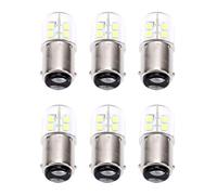 HEEPDD Ampoule LED BA15D, Lampe Marine Dimmable 3W 300LM 24 LED SMD 2835 pour Bateau Machine à Coudre Voiture, Base en Cuivre Couvercle PC (Blanc 6000K-6500K)
