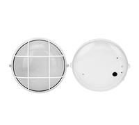 HEEPDD Blanc Rond Plastique Aluminium Sauna Lumière avec Couvercle en | Résistant aux hautes températures, lumière à filetage E27, antidéflagrant, résistant à l\'humidité, Durable, pour sauna,