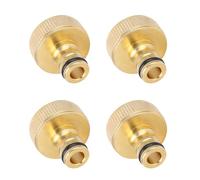 HEEPDD Connecteur Connecteur Raccords de Tuyau d'eau Jardin Raccord Rapide Cuivre G1 Filetage Femelle avec Connexion Anti-Fuite pour Système d'arrosage Paquet de 4 Tuyau 'arrosage Quick Nan