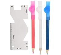 HEEPDD Craie Couture, Craie Couture Tissu Craie pour Couture avec regle Couture Craie Stylo Craie Couture Craie Stylo Couture avec Brosse pour mesurer Le marquage Couture matelassage