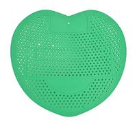 HEEPDD Écran D'urinoir Anti-obstruction et Anti-éclaboussures en Forme de Cœur avec Désodorisant et Conception Scientifique à Trous Ronds, pour Salles de Bains, Bureaux, Restauran (GREEN)