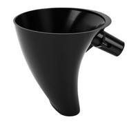 HEEPDD Entonnoir à Farine en Plastique, Partie de Goulotte de Versement Verticale de 5/4,5 Qt (BLACK)