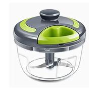 HEEPDD Éplucheur d'Ail/presse-Ail Machine Mini Broyeur à Main Portable avec ABS de qualité Alimentaire pour Hacher l'Ail, les Légumes, les Noix 500 Ml 4,7 X 4,7 X 3,9 Pouces Gris Hachoir à Ail