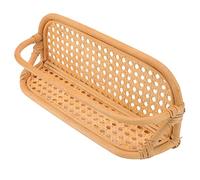 HEEPDD Étagère Murale en Rotin Fabriquée à la Main, Organisateur de Rangement tissé Naturel Pouvant Contenir des Articles Légers de 14,6 Onces, Salle de Bain, Cuisine, Salon, Utilisation pour