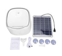 HEEPDD Fontaine à Eau Solaire pour Animaux de Compagnie, Distributeur d'eau à énergie Solaire en Silicium Monocristallin avec Circulation Automatique, Fontaine à Boire Extérieure pour