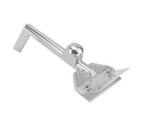 HEEPDD Fournitures de Barbecue Grattoir de Gril Commercial en Aluminium moulé avec Lames en Acier Inoxydable de 6 Pouces et Protection pour Gril à Dessus Plat Restaurant Cuisine Food Truck Grattoir