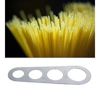 HEEPDD Mesureur de Spaghetti en Acier Inoxydable, Règle à Pâtes à 4 Portions pour Préparation Rapide des Repas avec Boucle de Rangement Suspendue 7,1 X 2,4 X 1,8 Pouces, Poids de,7 Oz, Utilisation au