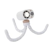 HEEPDD Mini Ventilateur de Poussette Portatif 1800 MAh Ventilateur Turbo Rechargeable avec Refroidissement par Semi-conducteur Trépied Flexible en Forme de Poulpe de Bureau Petit