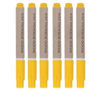 HEEPDD Outils de Combustion en Bois Stylo en Bois, 6pcs Marqueur de Pyrographie Multifonctionnelle Ensemble Outils de Peinture de Marc de Scorch Pratiques