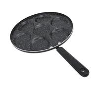 HEEPDD Outils de Cuisine Poêle à œufs Omelette Antiadhésive avec Manche en Bois pour Cuisinière à Gaz Table de Cuisson à Induction Chauffage Uniforme Cuiseur à œufs Léger à 4 Tasses Nan