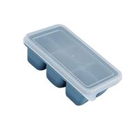 HEEPDD Plateaux à Glaçons en Silicone de qualité Alimentaire, 6 Grilles Polyvalentes avec Couvercle Amovible et Fond Anti-fuite pour Fête de Cuisine à Domicile (BLUE)