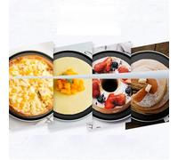 HEEPDD Poêle à Crêpes Antiadhésive pour Cuisinière à Gaz, Poêle à Crêpes, à Plate en Aluminium pour œufs, Pain, Chapati Roti, à Tortilla pour le Petit Déjeuner, à Antiadhésive pour Cuisinière à Gaz,