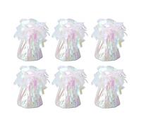 HEEPDD Poids d'ancrage de Ballon Réutilisables, Paquet de 6 Supports en Aluminium 140g pour Décor de Table de Fête d'anniversaire et de Mariage