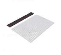 HEEPDD Protection Magnétique pour écumoire de Piscine 15,7 X 9,8 Pouces, Filet Attrape-Feuilles Antirouille avec Tige Télescopique en Corde, Protection D'écran pour Piscines Creusées