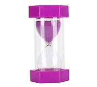 HEEPDD Sablier de 30 Minutes, Parfait pour Les Enfants, la Cuisine, Les Jeux et l'apprentissage, fabriqué avec des Matériaux Sûrs, 10,5 Pouces de Hauteur, Outil de Gestion du Temps, Décor Violet