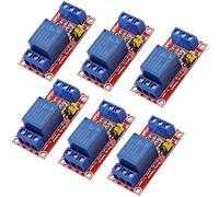Heevhas 6 pièces DC 5V 1 canal Blindage du module relais | Avec couplage optique Prise en charge des déclencheurs de niveau haut et bas pour arduino