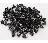 Heevhas Interrupteur à bouton-poussoir tactile micro-interrupteur tactile 6 * 6 * 7 mm 4 broches DIP PCB SMD SMT Interrupteur à bouton-poussoir tactile momentané Composants électroniques(100 pièces)