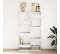HEFZGDB Bibliothèque blanche - 100 x 33 x 175 cm - En bois - Petite étagère pour CD - Pour salon, bibliothèque, chambre à coucher, bureau
