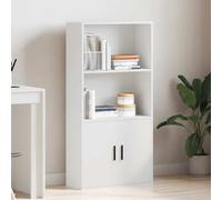 HEFZGDB Bibliothèque blanche - 60 x 24 x 120 cm - En bois - Petite étagère multifonction pour salon, chambre à coucher, bibliothèque, bureau