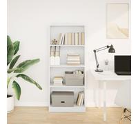 HEFZGDB Bibliothèque blanche - 60 x 24 x 143 cm - En bois - Armoire polyvalente - Petite étagère - Vitrine pour bureau, salon, bureau, chambre à coucher