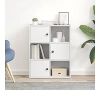 HEFZGDB Bibliothèque blanche - 60 x 24 x 76,5 cm - En bois - Petite armoire de rangement - Pour bureau, salon, bureau, bibliothèque